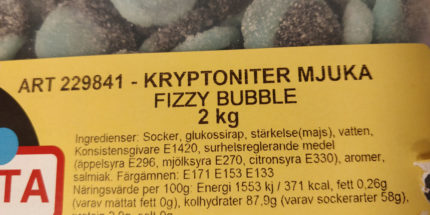 Kryptoniter Mjuka Fizzy Bubble (5 st)