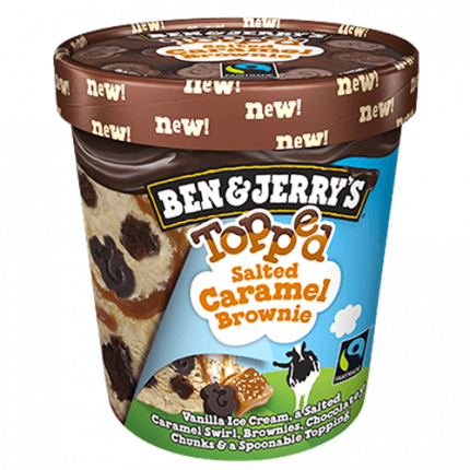 Ben & Jerry Topped Salted Caram Brownie